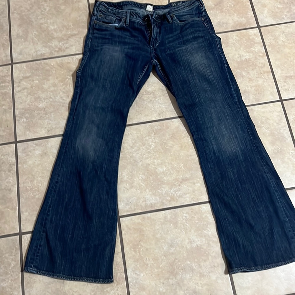 Silver bootcut/flare Isabel jeans. Size 34/33